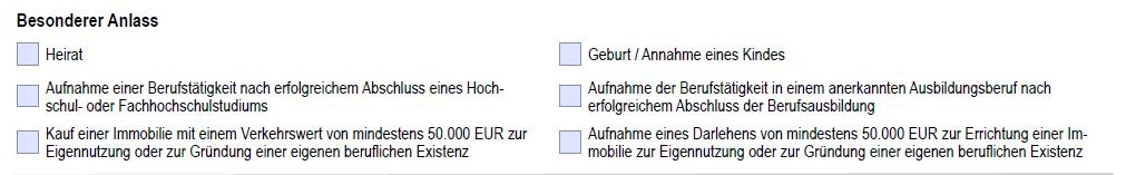 Berufsunfähigkeitsversicherung mit vereinfachten Gesundheitsfragen bei besonderem Anlass