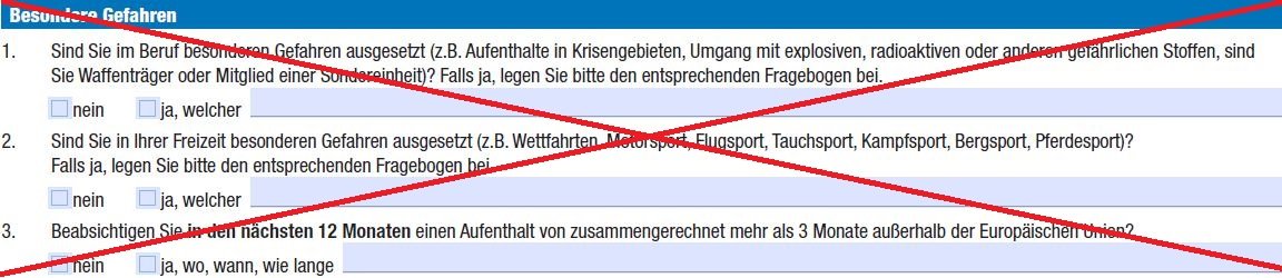 Berufsunfähigkeitsversicherung Arzt mit einfachen Gesundheitsfragen