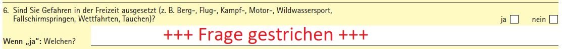 keine Frage nach Tauchen in der BU Versicherung keine Frage nach Klettern in der BU Versicherung
